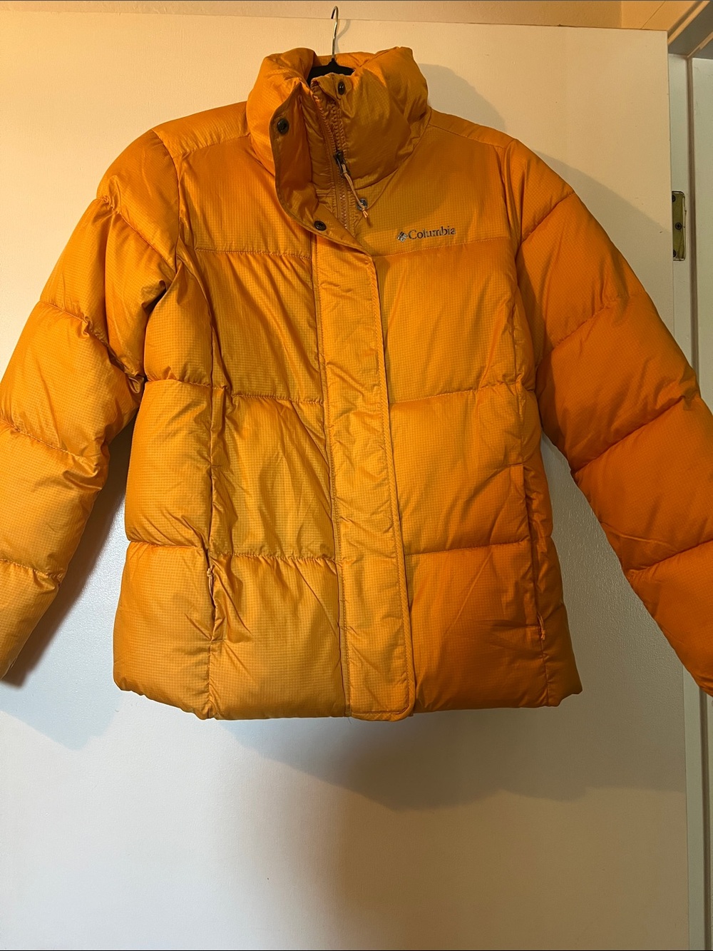 Columbia Women's Bright Orange Quilted Puffer Jacket